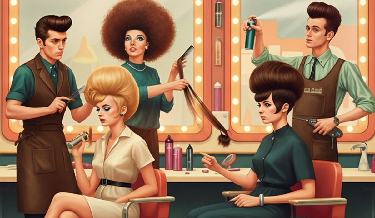 What hairstyle was popular in the 60's?