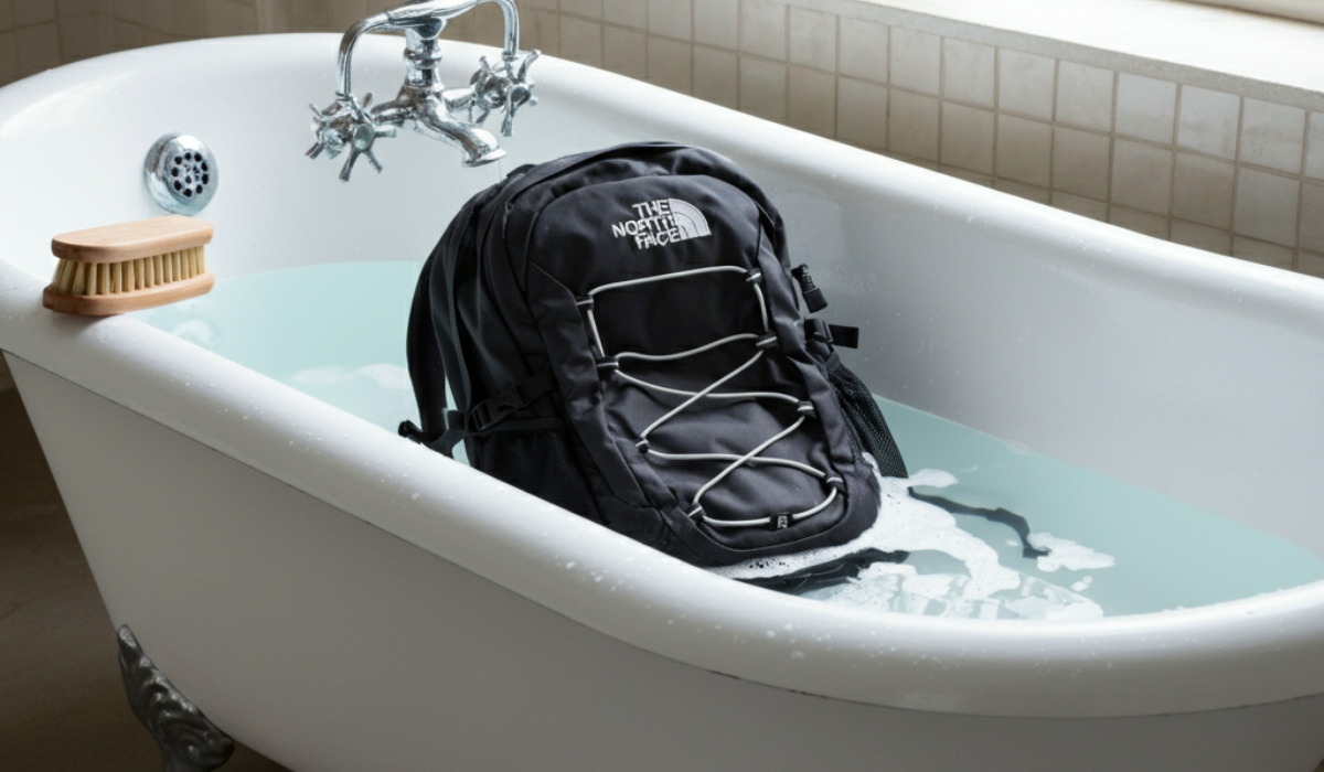 how to wash your north face backpack